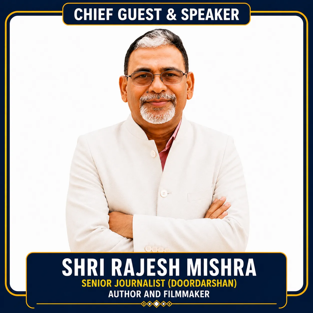 दूरदर्शन के वरिष्ठ पत्रकार श्री राजेश मिश्रा विश्व मानवाधिकार अनुसंधान परिषद् के तीन दिवसीय प्रशिक्षण सत्र में लेंगे भाग